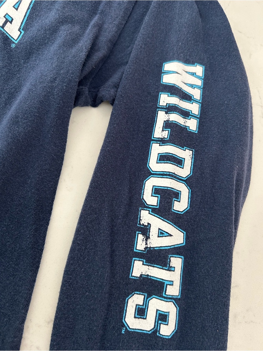 Villanova wildcats Long-Sleeve Tee - Navy - cotton - youth large - Picture 2 of 3
